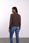 Brown Buttoned Crew Neck Knitwear 251372 - 6