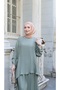 Asymmetric Dress Double Set - 4