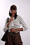 Ecru Striped Mercerized Knitwear 261135 - 3