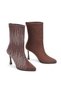Women's Stone Embroidered Zipper Boots