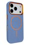 iPhone 18 Pro Max Luno Leather Magneticsave Cover - Sierra Blue