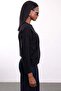 Black Crew Neck Lyocell Yarn Knitwear - 5