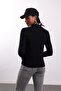 Black Polo Collar Lyocell Yarn Knitwear - 6