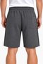 Men's Black Smoked Gray Navy Blue Color Shorts with Side Piping, Front Pockets, Zipper and Back Pockets - 4