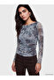 Timeless Clothing & Timeless Choices Tie-Dye Embroidered Gathered Blouse