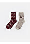Esvab • Modern & Distinctive New Year's Themed Women's Home Socks, Pack of 2