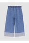 Wide-Legged Stoned Girl's Jean Pants for Style Seekers from Uzg Store - 3