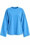 Blue Basic Oversize Tshirt - 2128