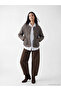 Timeless Clothing & Timeless Choices Zero Roba Collar Checkered Embroidered Women's Puffer Coat - 2