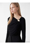 Timeless Clothing & Timeless Choices Asymmetrical Roba Collar Gathered Blouse