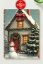 New Year Themed A5 Metal Spiral Unlined Cardboard Cover New Year Themed Notebook