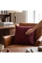 Scarlet Throw Pillow – Burgundy Geometric Patterned Decorative Throw Pillow - 3