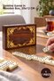 1 Piece Domino Game with Wooden Box – Board Game in a Box, Wooden Set 20X12 Cm, Domino Game