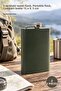 2 Water Bottles – 9 oz Khaki Water Bottle, Portable Flask, Compact Bottle 15 X 9.5 cm