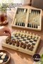 1 Piece Wooden Chess and Backgammon Set – 34 X 17 cm Game Board, Chess & Backgammon, Model Alk4238