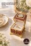 4 Piece Stone Box – Jewelry and Gift Box, Stone Design Ring Box Jewelry Box 7X7 cm