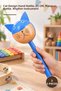 3 Pieces Wooden Maracas – Hand Instrument with Cat Design, 25 cm Length, Maracas, Rattle, Rhythm Instrument