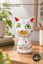 3 Pieces Wooden Cat Polo – Single Wooden Figure 15 cm Decorative Ornament, Table and Shelf Accessory, Cat Figurine, Wooden Ornament