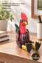 4 Pieces Wooden Swinging Figure Namı-6 – Wooden Decorative Figure, Swinging Desktop Ornament, Wooden Sway Figure, Bobblehead
