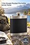 10 Pieces Stainless Steel Flask – 7 oz Single Pocket Flask Portable Beverage Bottle Flask