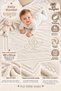 Baby Blanket 100X150 cm Welsoft Soft Textured Warm Blanket for Children and Newborns