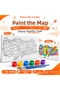 Gez Boya Turkey Map Canvas Painting Set 35X50 cm 6 Colors Paints and 2 Brushes - 2
