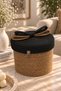 Christmas Wicker Rope Decorative 20X26 Lid Wicker Rope Basket Weave Rope Basket Organizer Storage Box Home Office Kitchen Bathroom Bedroom Multipurpose