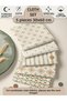 100% Cotton Fabric Panel Set 5 Different Patterns 30X60 cm – Vintage Floral Pattern, Beige, Yellow and Green Tones
