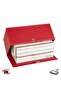 Premium Design Vegan Leather Tissue and Napkin Box Maxi Size Napkin Holder 24X13X10 Cm. Red - 2