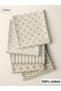 100% Cotton Fabric Panel Set 5 Different Patterns 30X60 cm – Vintage Floral Pattern, Beige, Yellow and Green Tones - 3