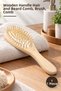 1 Piece Wooden Brush Comb – Wooden Handle Hair and Beard Combing Brush, Comb, Comb
