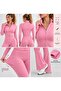2-Piece Sports Tracksuit Set Flexible Lycra Slim Fit Long Sleeve - 6