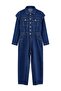 Indigo Dikiş Detaylı Denim Tulum TBBAW27BG00001