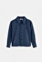 Navy Blue Long Shirt Tkdaw27Go00011