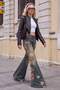 Mavi Yüksek Bel Ekstra Wide Leg Çiçek Nakış İşlemeli Desenli Jeans TWOAW27JE00274