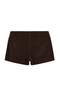 Brown Velvet Mini Skirt Twoaw27Sr00045 - 3