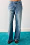 Mavi %100 Pamuk Normal Bel Bilek Boy Wide Leg Jeans TWOAW27JE00088 - 3