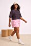 Black Striped Boxy/Relaxed Fit Short Sleeve Cotton Blend Knitted T-Shirt Tbbss26Bf00088