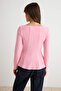 Pink Boat Neck Peplum/Waist Fitted Regular Length Knitted Blouse Twoaw26Bz00166 - 4