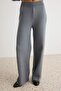 Light Gray More Sustainable V-Neck Basic Knitwear Bottom - Top Set Twoaw27Au00055 - 3