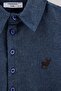 Navy Blue Long Shirt Tkdaw27Go00011 - 2