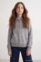 Gray Melange Girls' Sweater Tkdaw27Kz00007 - 2