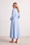 Light Blue 2-Piece Dressing Gown+Nightgown Viscose Knitted Nightgown Thmaw27Gc00003 - 5