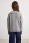 Gray Melange Girls' Sweater Tkdaw27Kz00007 - 5