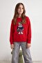 Red Girls' Knitted Sweater Tkdaw27Kz00027 - 3