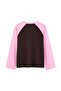 Pembe Premium İnterlok Reglan Kol Oversize Kalıp Beyzbol Uzun Kollu Örme T-Shirt TWOAW27TS00001 - 4