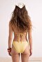 Yellow Floral Pattern Triangle-Covered Low Waist High Leg 3-Piece Bikini Set Tbess26Bt00149 - 4
