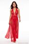 Kırmızı Kuşak Detaylı Külotlu Babydoll/Fantezi Gecelik THMSS26LL00032