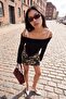 Black Carmen Collar Strap Detailed Knitwear Sweater Twoaw27Kz00286