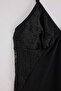 Black 2-Piece 56% Viscose,44% Polyester Plain Lace Detailed Viscose Single Jersey Knitted Nightgown Thmaw27Gc00002 - 3